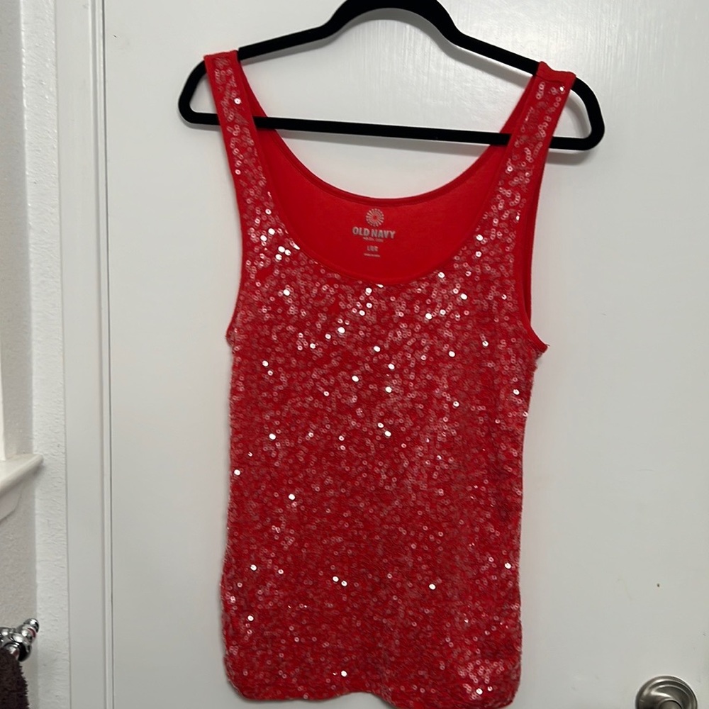 Old Navy very cute sparkle top, it will go with everything: jeans, skirts etc